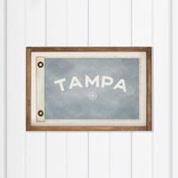 Compass Vintage Flag Personalized Rectangle Wall Art