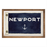 Anchor Vintage Flag Personalized Wall Art
