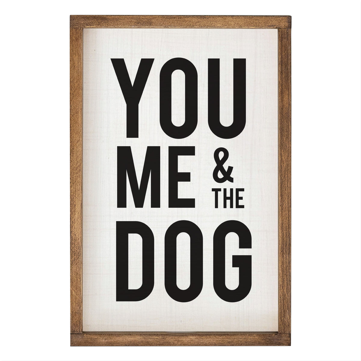 You Me And The Dog Wall Art