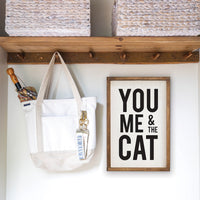 You Me And The Cat Wall Art