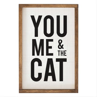 You Me And The Cat Wall Art