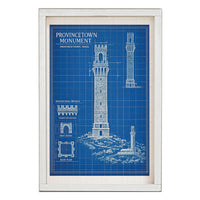 Provincetown Monument Blueprint Wall Art
