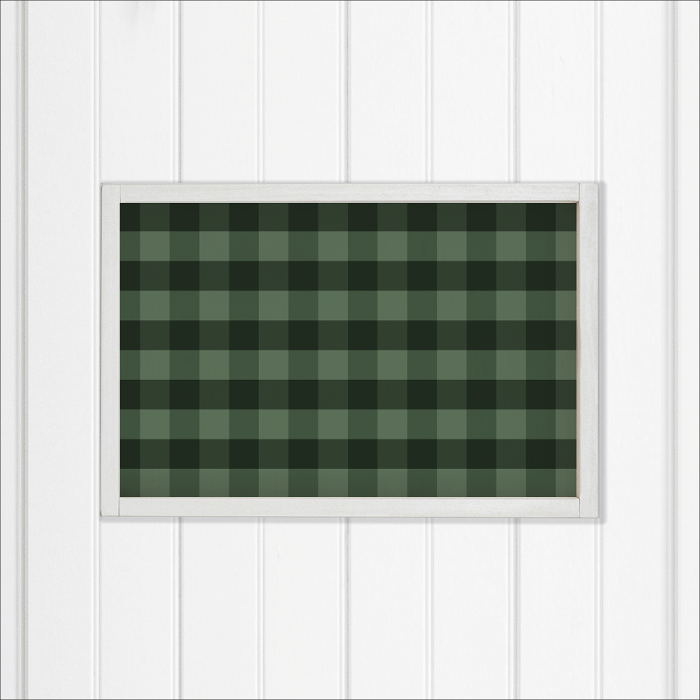 Green Plaid Wall Art