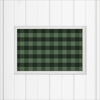 Green Plaid Wall Art