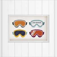 Personalized Ski Goggle Vibes Wall Art