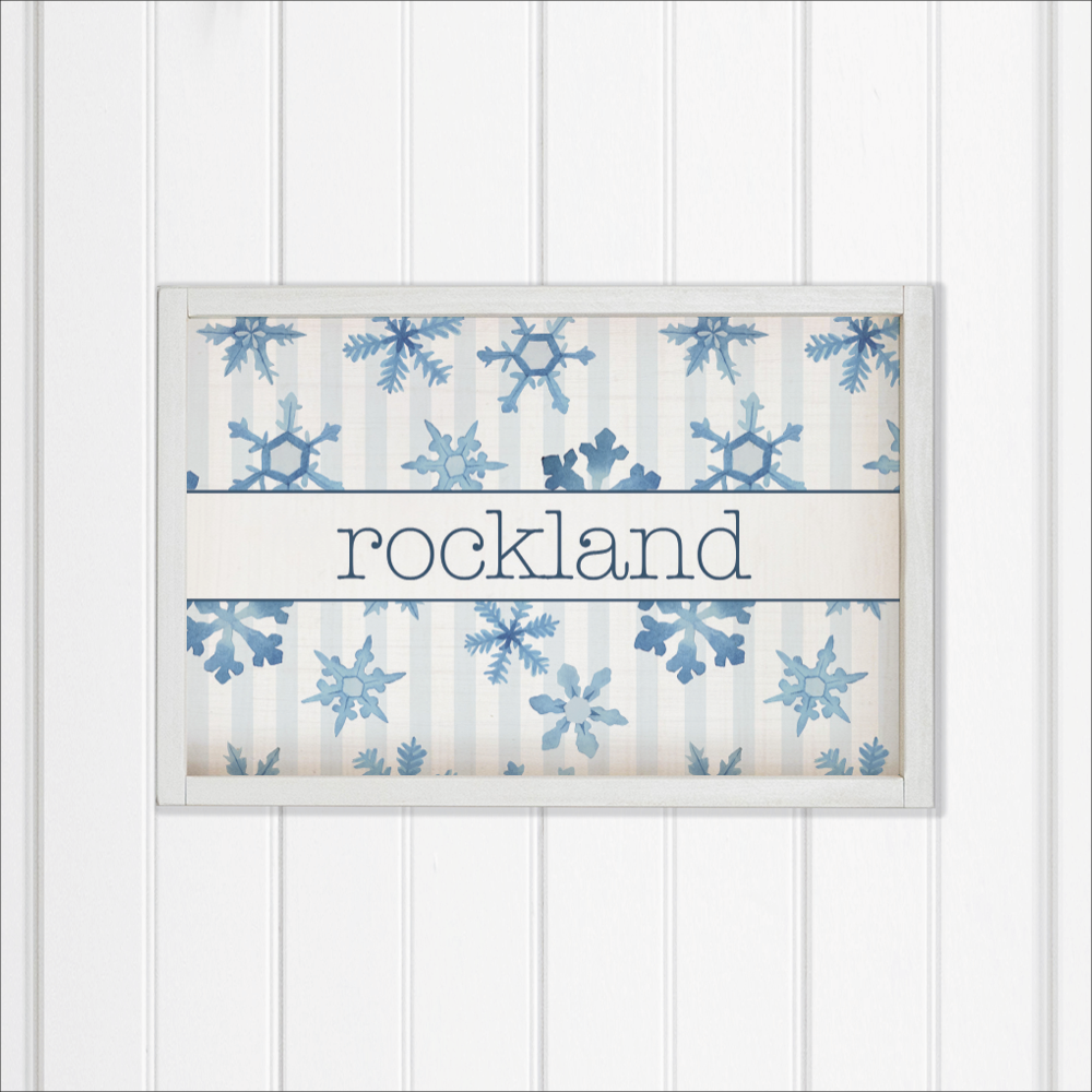 Personalized Snowflake Wall Art