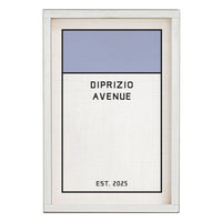 Game Board Tile Blue Personalized Wall Art