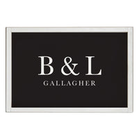 Initials Name Black Personalized Wooden Wall Art