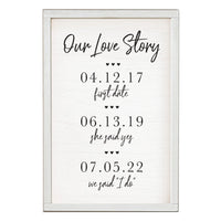 Our Love Story Wall Art