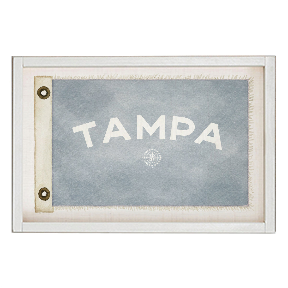 Compass Vintage Flag Personalized Rectangle Wall Art