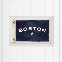 Star Vintage Flag Personalized Rectangle Wall Art