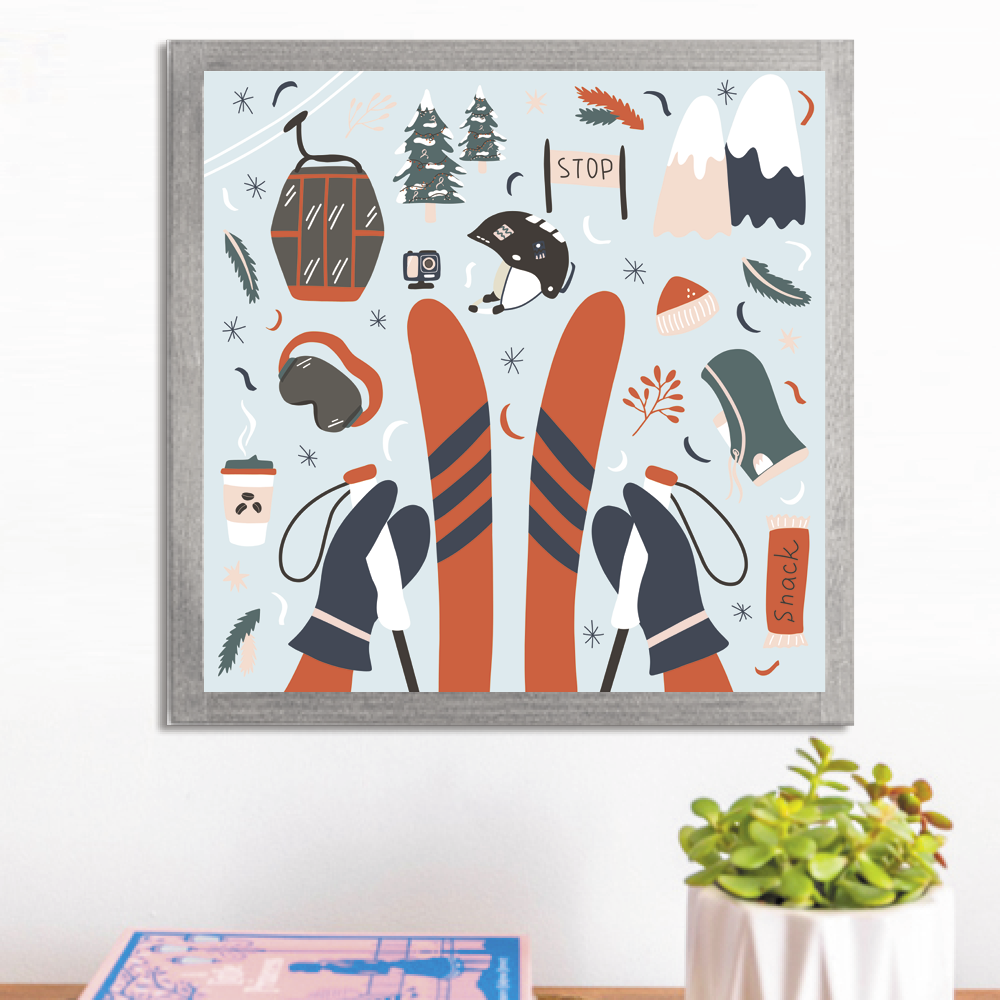 Chairlift Charm Wall Art