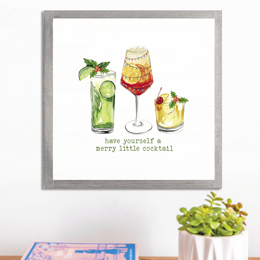 Have Yourself a Merry Little Cocktail Wall Art