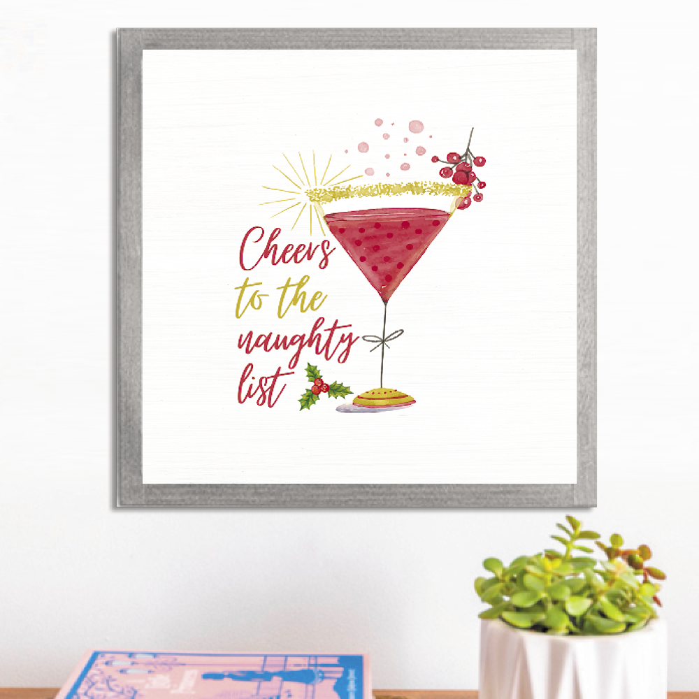 Cheers to the Naughty List Wall Art