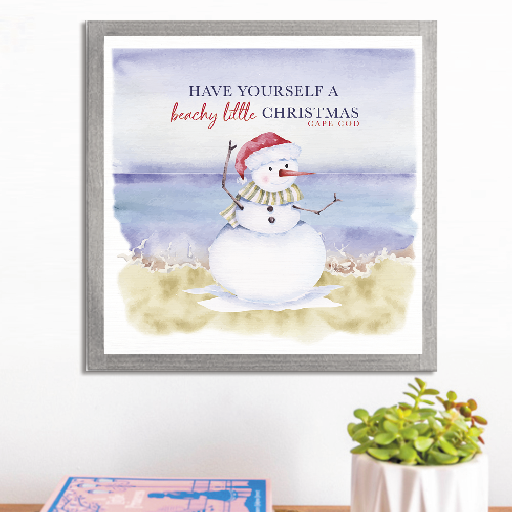 Personalized Have a Beachy Little Christmas Wall Art