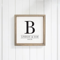 Initial Personalized Wall Art