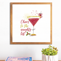 Cheers to the Naughty List Wall Art