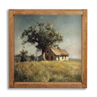 Farmhouse Tree Landscape Wall Art
