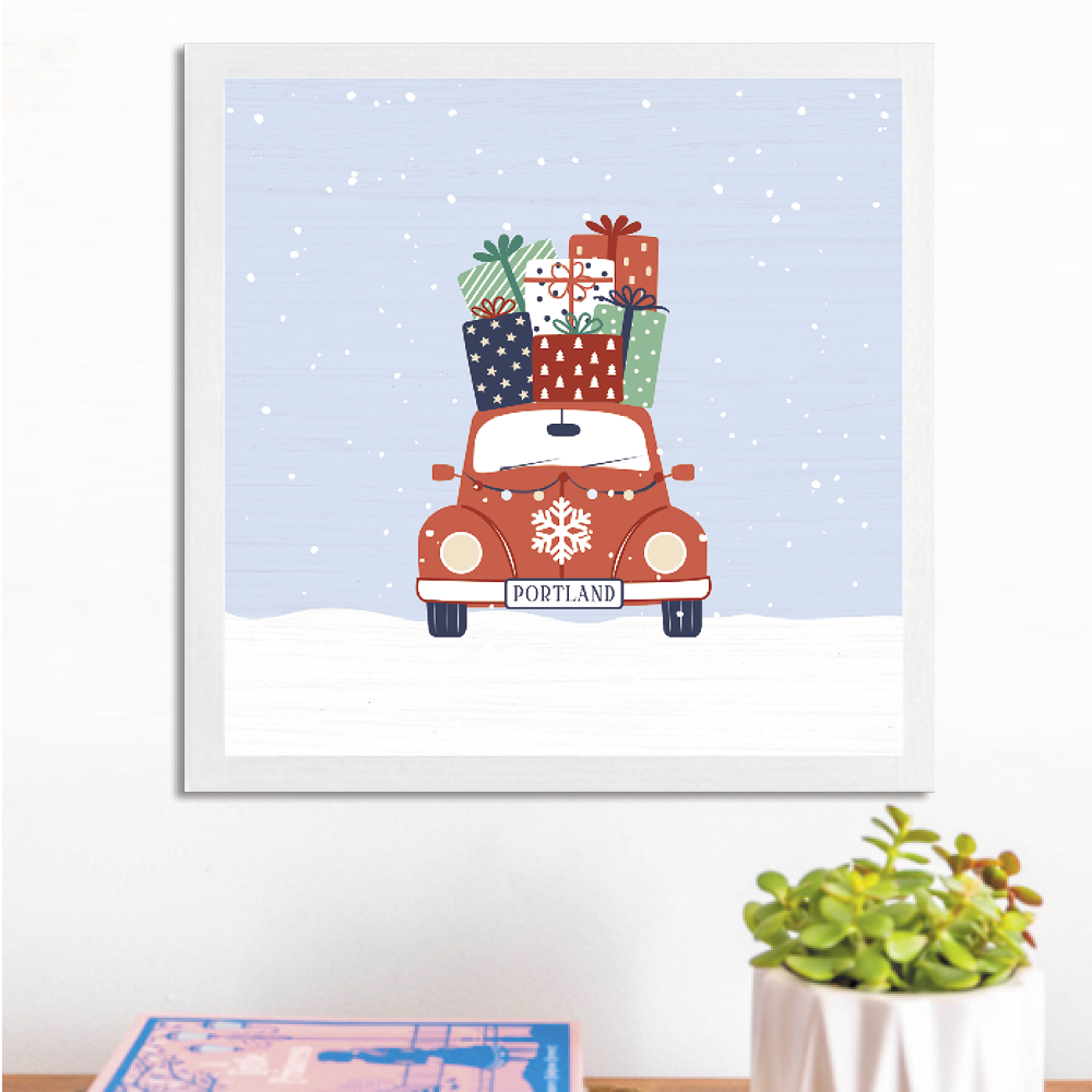 Personalized Holiday Haul Wall Art