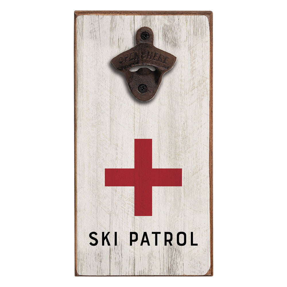Ski Patrol Bottle Opener