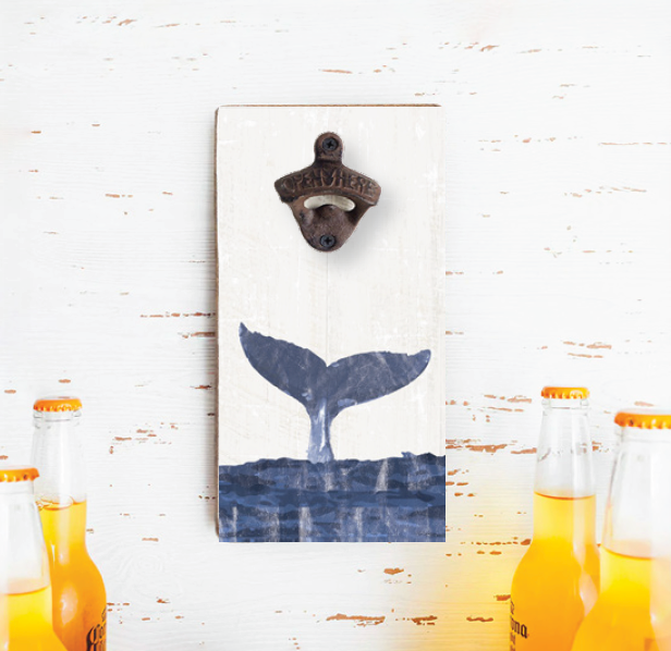 Indigo Whale Tail Bottle Opener