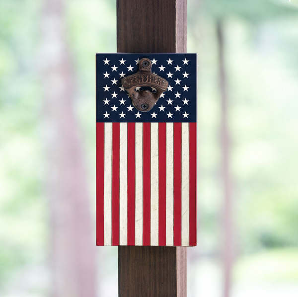 American Flag Vertical Bottle Opener