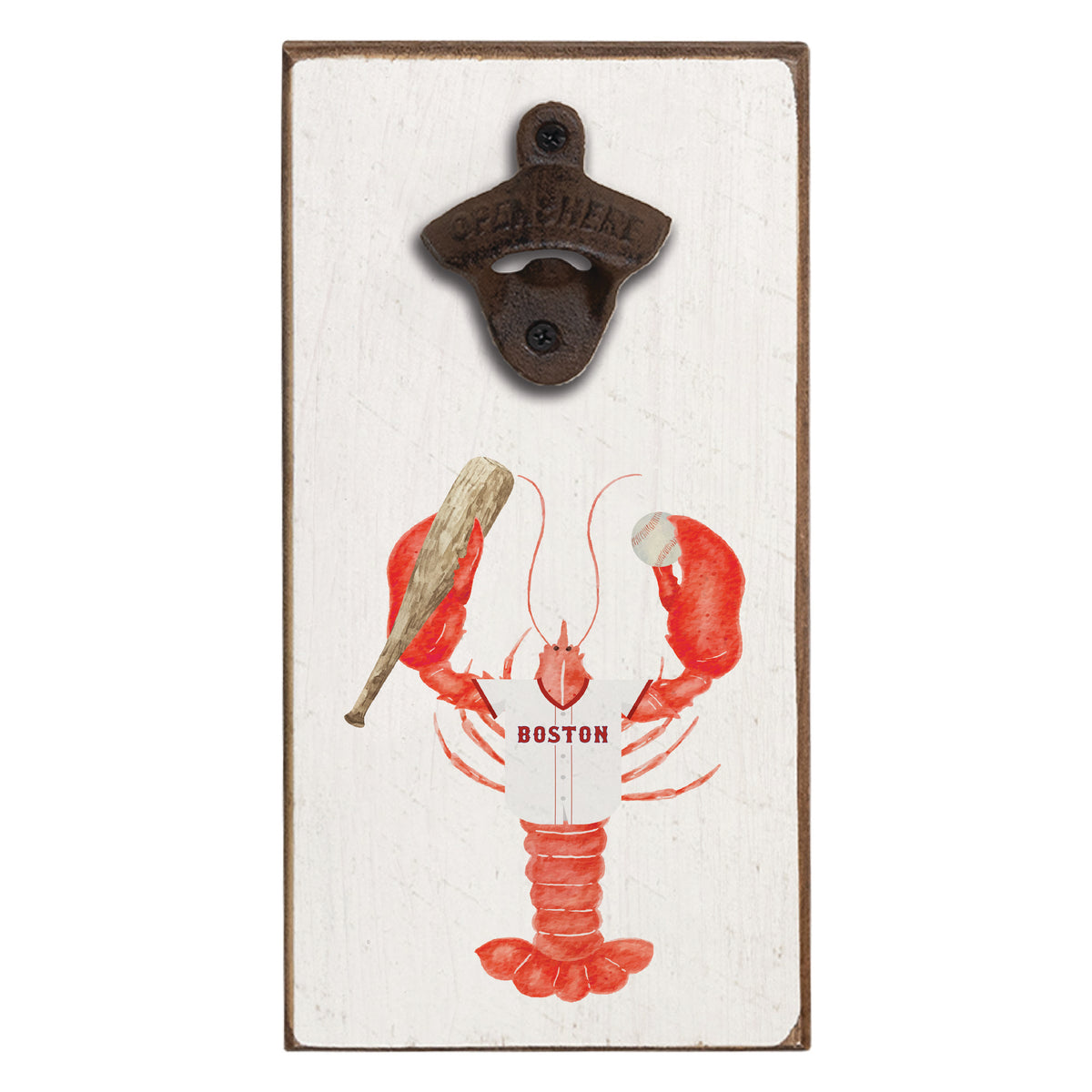 Boston Baseball Lobster Bottle Opener