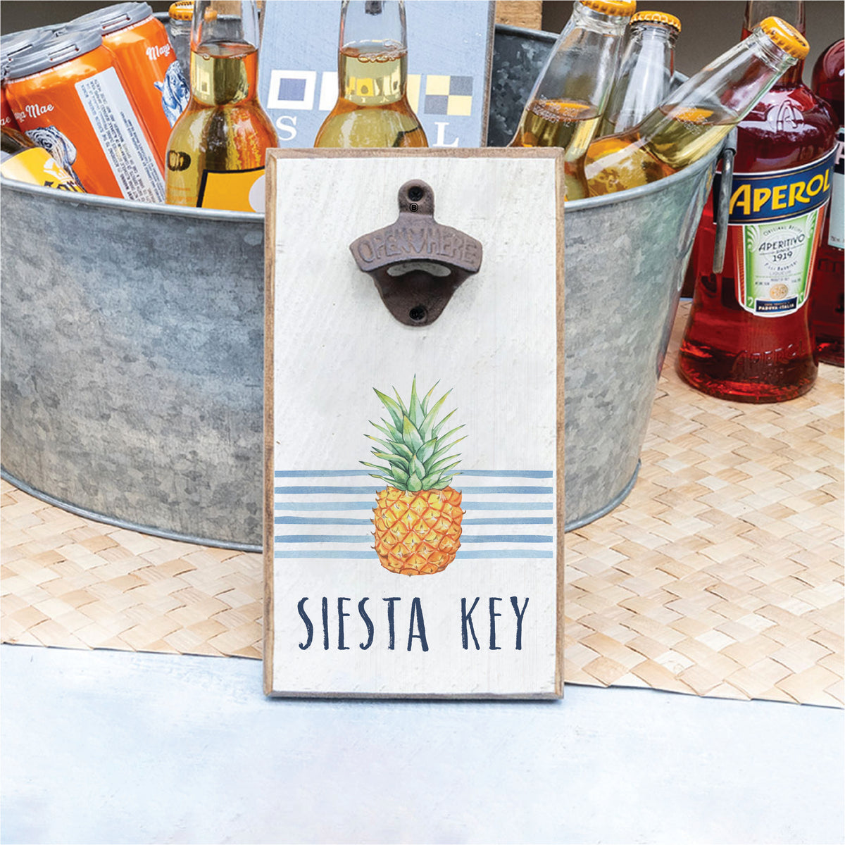 Pineapple Personalized Bottle Opener