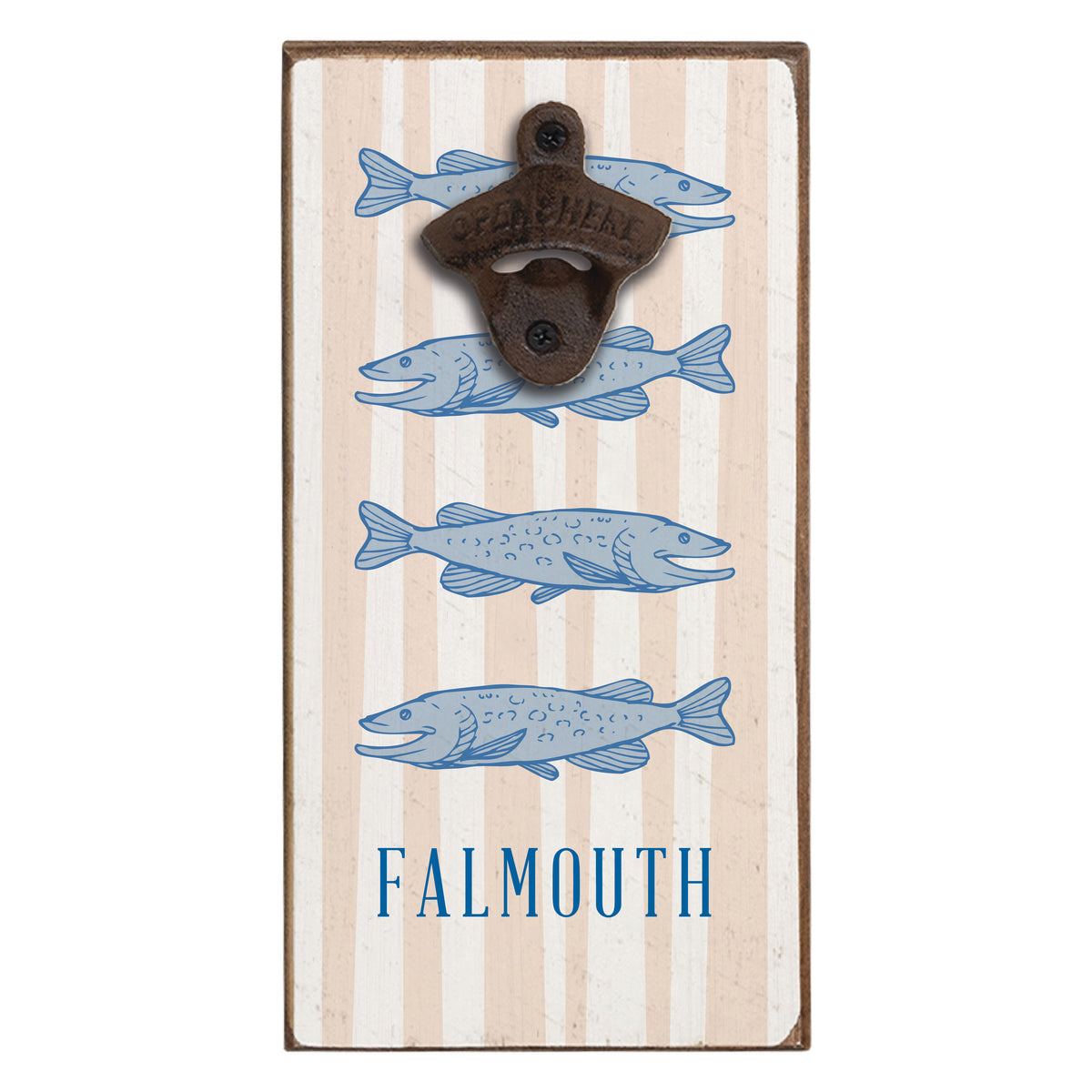 Five Blue Fish Personalized Bottle Opener