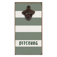 Striped Spruce Personalized Bottle Opener