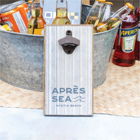 Blue Strip Apres Sea Personalized Bottle Opener