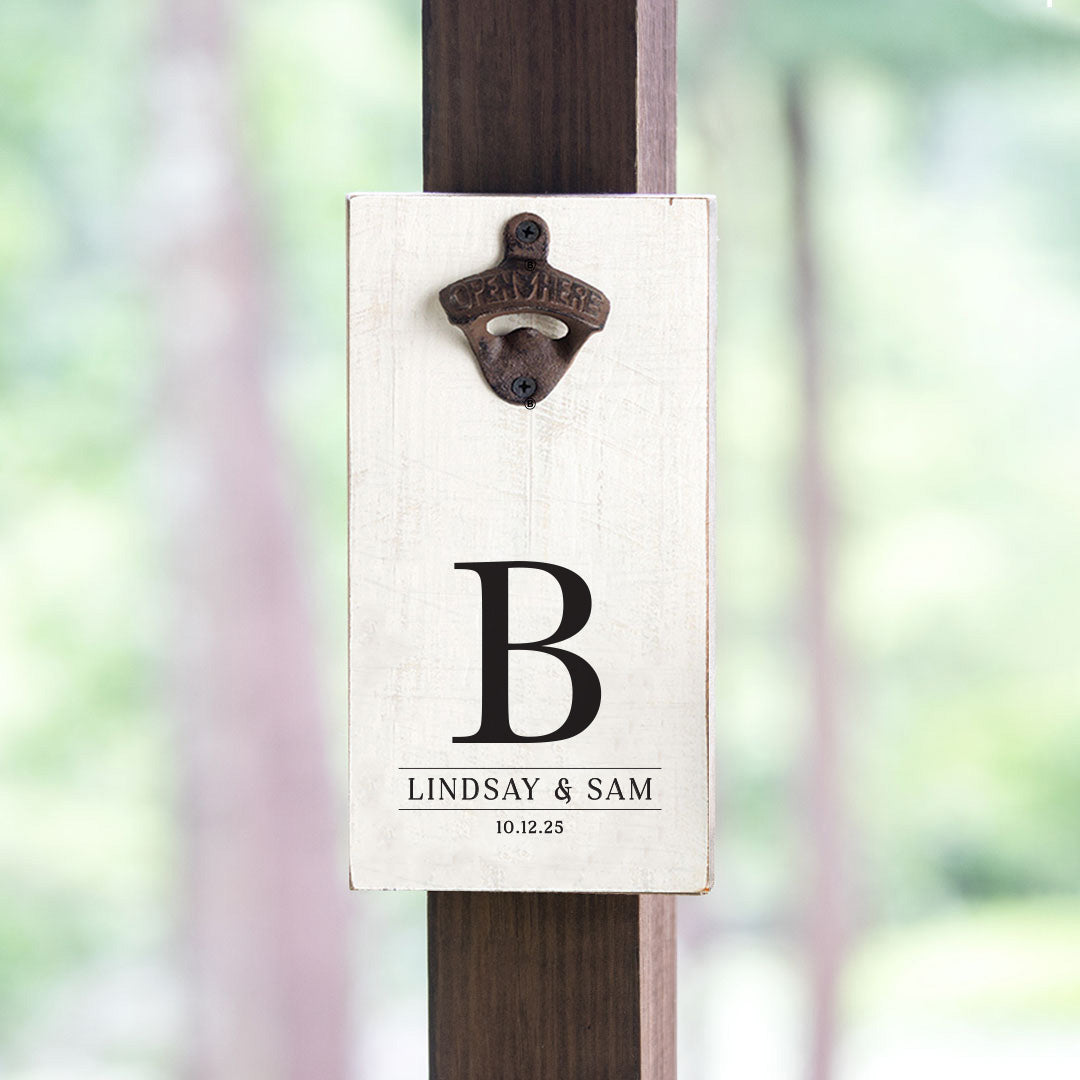 Initial Personalized Bottle Opener