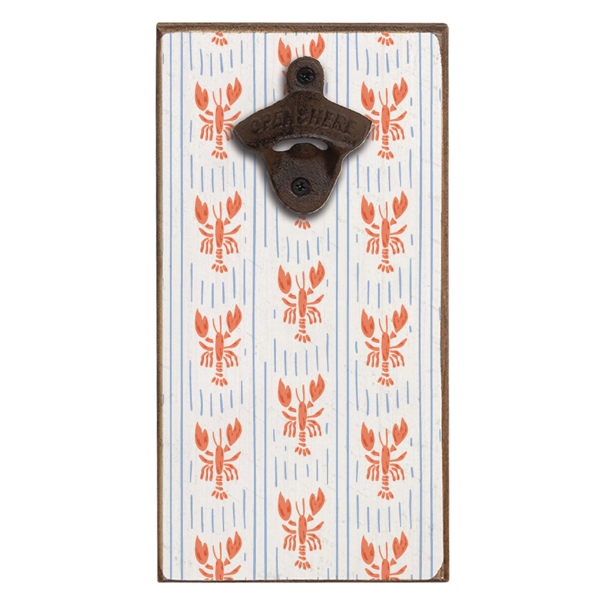 Orange Lobster Bottle Opener