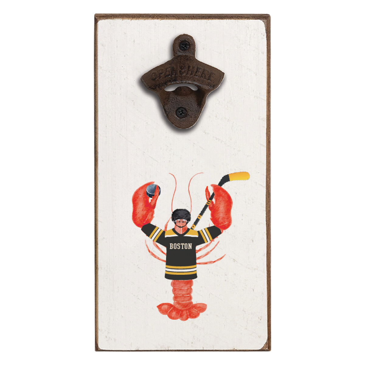 Boston Black Gold Lobster Bottle Opener