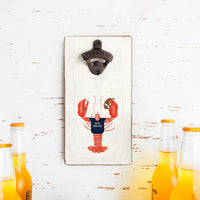 New England Football Lobster Bottle Opener
