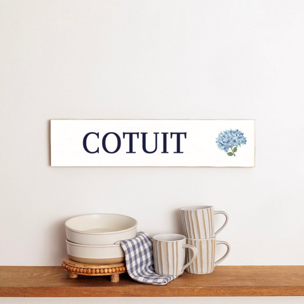 Blooming Hydrangea Personalized Barn Wood Sign