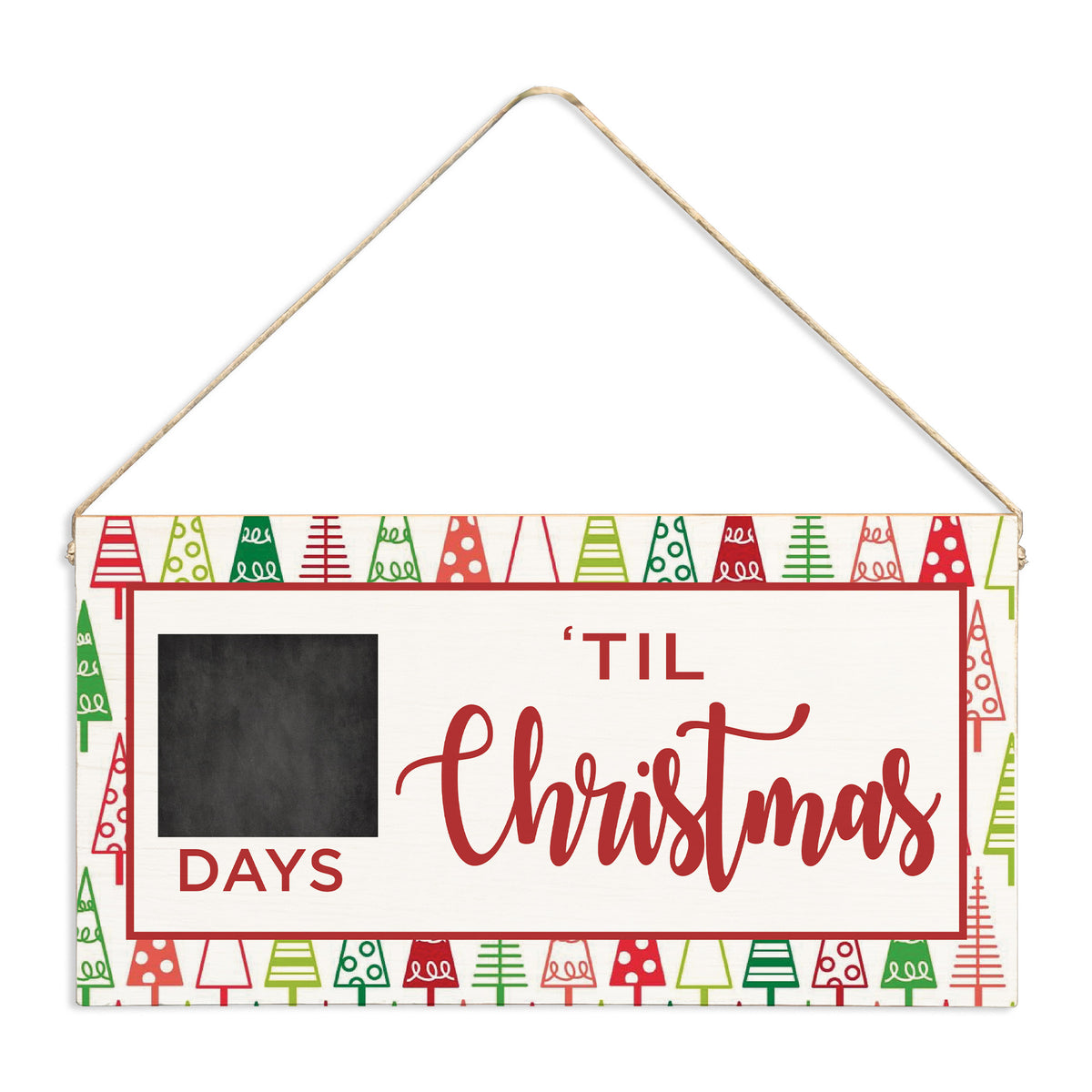 Days 'Til Christmas Twine Sign
