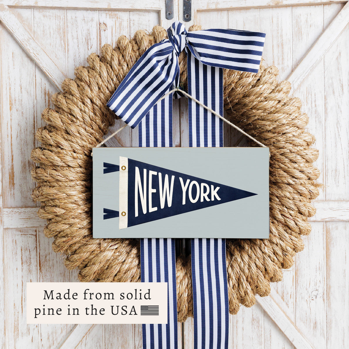 New York Pennant Twine Sign
