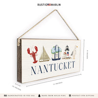 Nantucket Icons Twine Sign