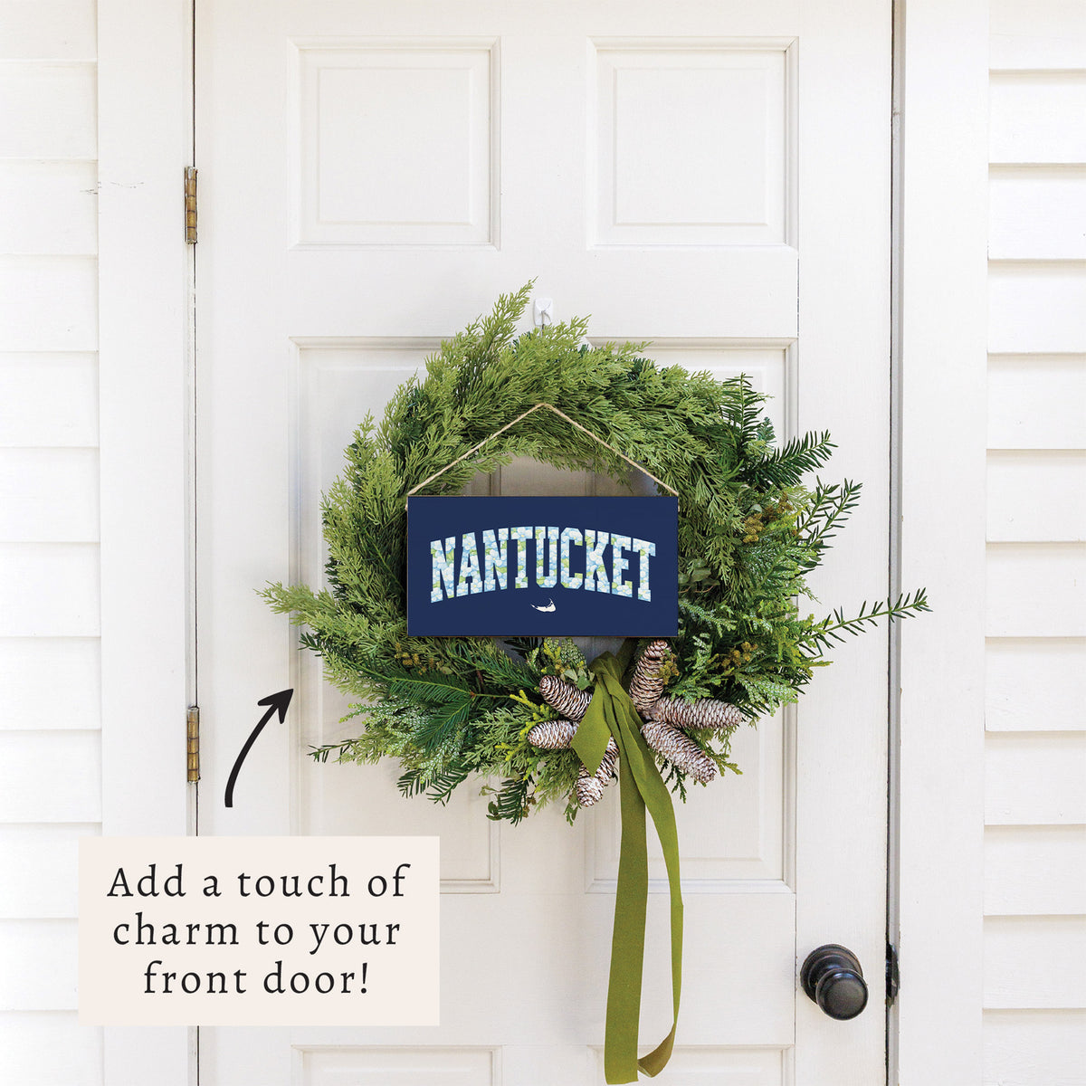 Nantucket Hydrangea Fill Twine Sign