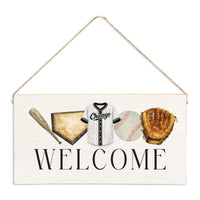 Chicago Sox Baseball Icons Twine Sign