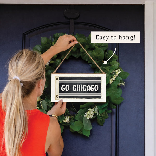 Go Chicago Sox Flag Twine Sign