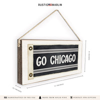 Go Chicago Sox Flag Twine Sign