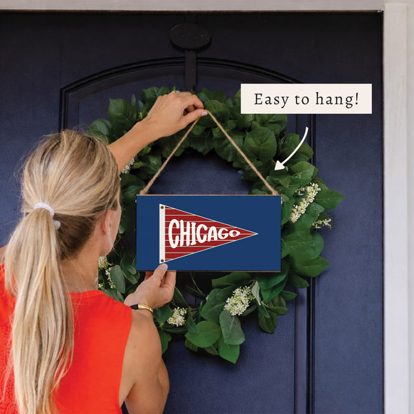 Chi Cubs Banner Twine Sign