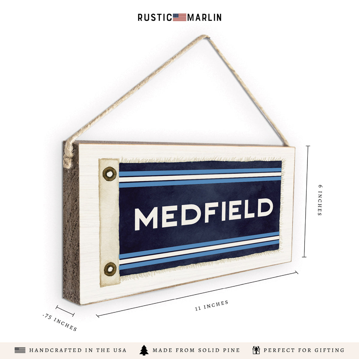 *Medfield Flag Twine Sign