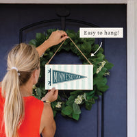 Minnesota Pennant Flag Twine Sign