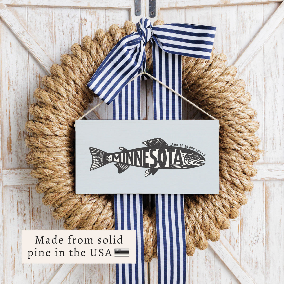 Minnesota Fish Twine Sign