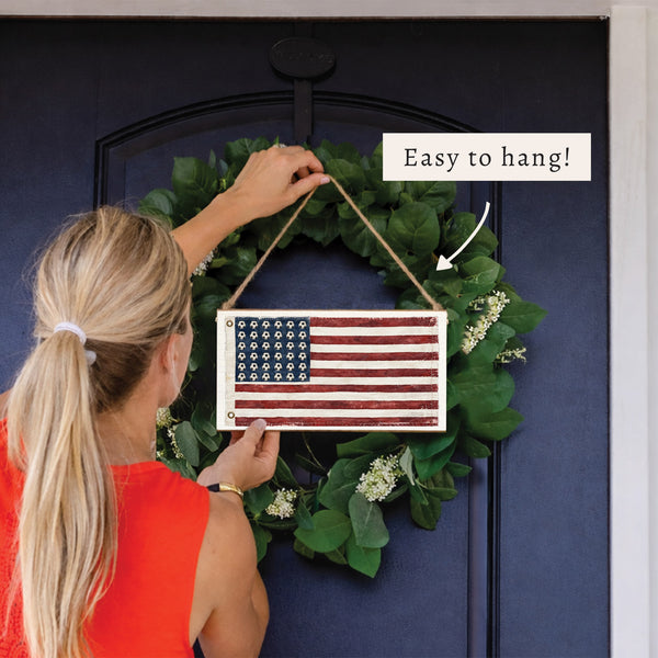 Soccer USA Flag Twine Sign