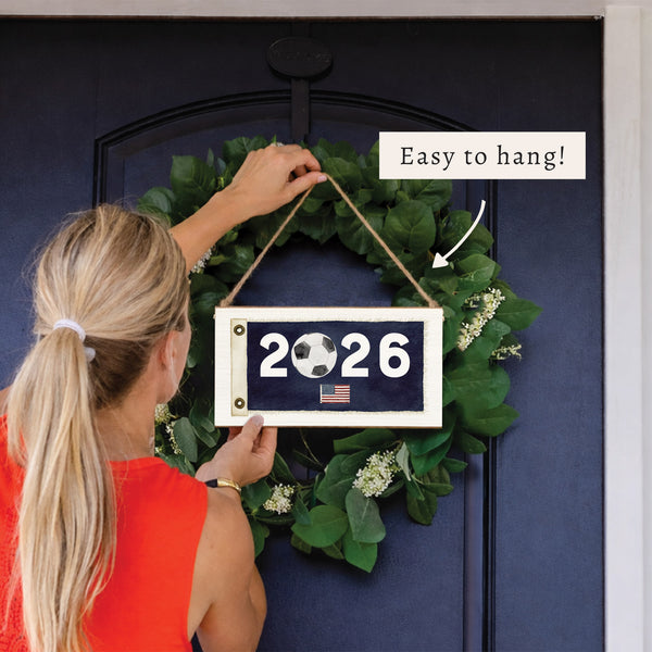 2026 Vintage USA Flag Twine Sign