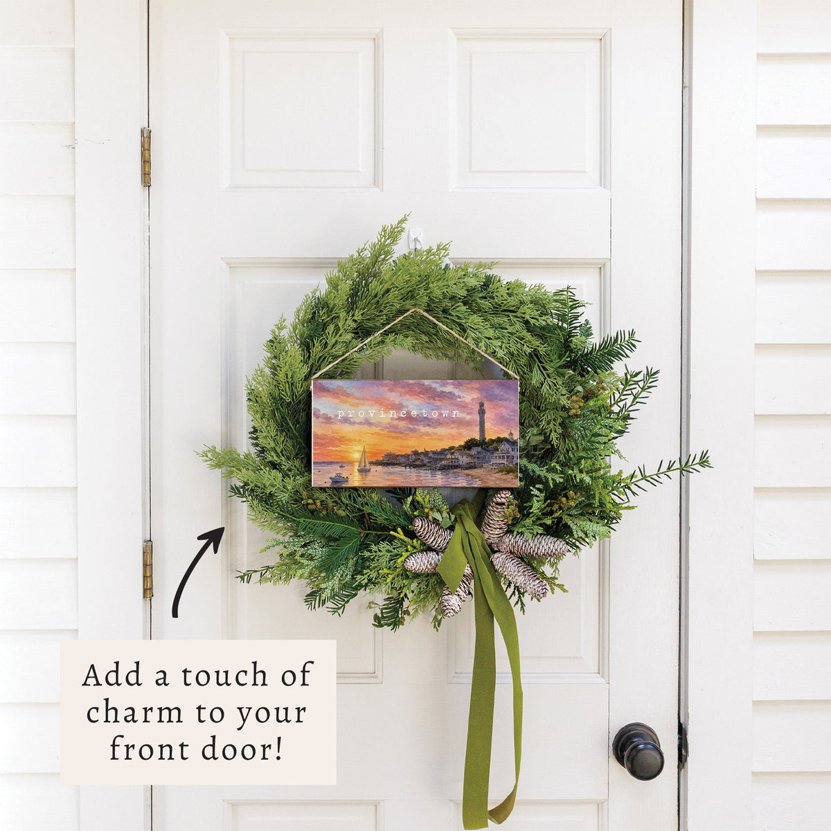 Provincetown Seascape Twine Sign